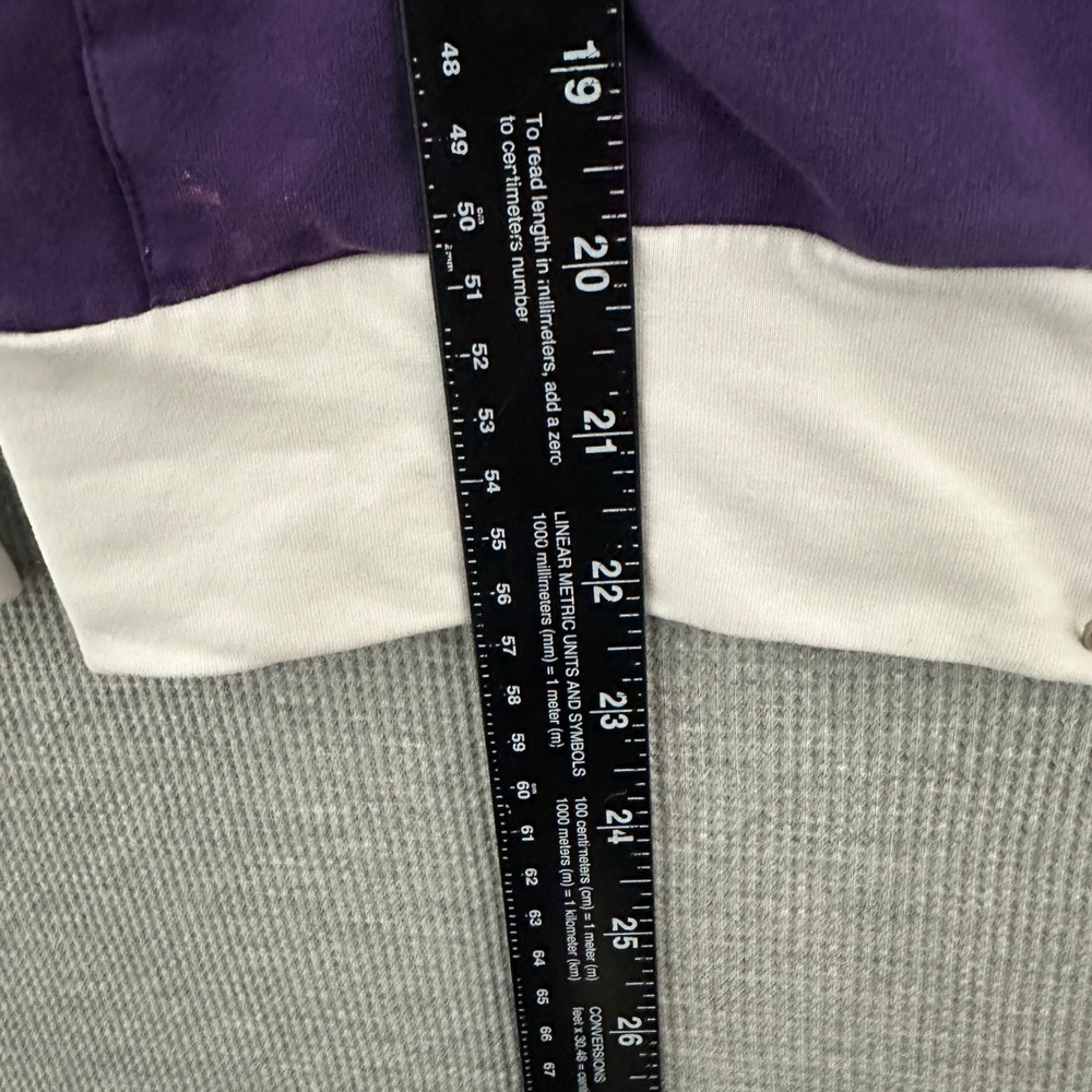 EA7 Emporio Armani Womens Purple Colorblock Full Zip Hoodie Sweatshirt Logo - Picture 4 of 14